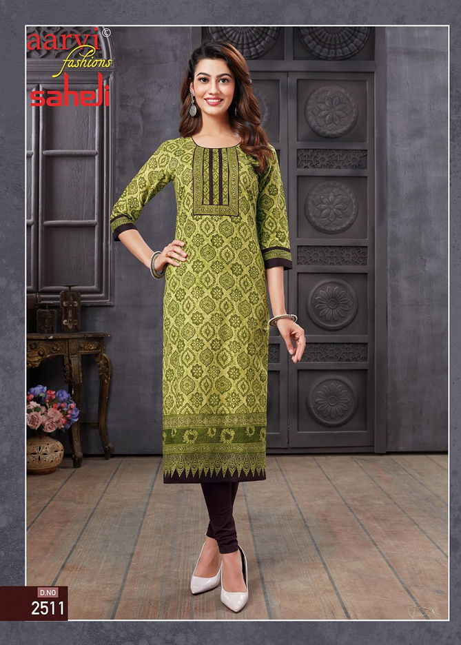 Saheli Vol 15 By Aarvi Designer Kurtis Catalog